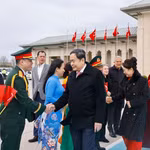 Lễ tiễn Chủ tịch Quốc hội Trần Thanh Mẫn và Phu nhân tại Sân bay Istanbul, thành phố Istanbul, Thổ Nhĩ Kỳ. (Ảnh: Doãn Tấn/TTXVN)
