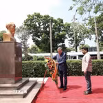 Tổng Bí thư, Chủ tịch nước dâng hoa tượng Chủ tịch Hồ Chí Minh ở Thủ đô Colombo