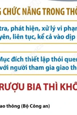 Xử lý 126.482 trường hợp người điều khiển phương tiện vi phạm nồng độ cồn