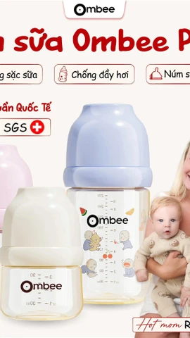 Bình sữa Ombee PPSU Anti-colic ra đời như một công cụ hỗ trợ bé tiêu hóa tốt.