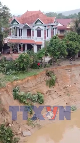 Yêu cầu xử lý khẩn cấp sự cố sạt lở bờ sông Lô 