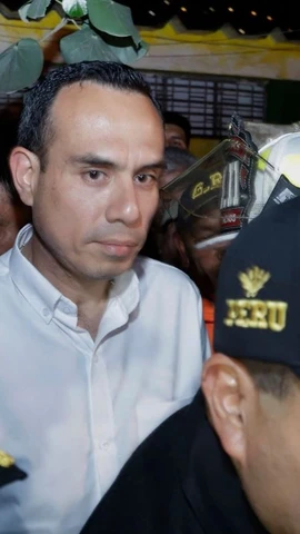 Tổng thống lâm thời Jose Jeri tại Lima, ngày 14/2. (Ảnh: AFP)