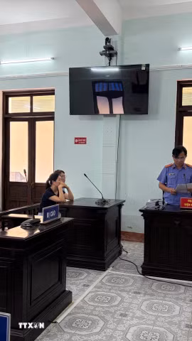 Phiên toà xét xử. (Ảnh: TTXVN phát)