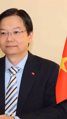 Ông Trần Ngọc Quân, Tham tán Thương mại, Trưởng Cơ quan Thương vụ Việt Nam tại Vương quốc Bỉ và EU. (Ảnh: Hương Giang/TTXVN )