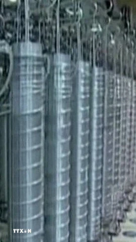 Bên trong cơ sở hạt nhân Natanz của Iran. (Ảnh: IRNA/TTXVN)