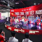 Thông qua các sự kiện triển lãm, tọa đàm, Tổng công ty Truyền thông đa phương tiện VTC đã tạo dấu ấn văn hóa số tại triển lãm thành tựu đất nước. (Ảnh: CTV/Vietnam+)