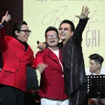 Bằng Kiều, Tuấn Hưng, Anh Tú tái hợp trong live concert của nhóm Quả Dưa Hấu. (Ảnh: PV/Vietnam+)