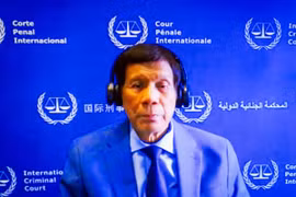 Ông Rodrigo Duterte trong phiên sơ thẩm tại ICC (Nguồn: ICC)