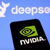 Biểu tượng của Tập đoàn chip Nvidia và DeepSeek. (Nguồn: Reuters/TTXVN)