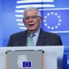 Đại diện cấp cao về chính sách an ninh và đối ngoại của EU Josep Borrell phát biểu tại cuộc họp báo ở Brussels, Bỉ. (Nguồn: THX/TTXVN) 
