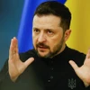 Tổng thống Ukraine Volodymyr Zelensky. (Nguồn: REUTERS/TTXVN)