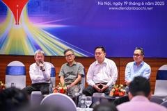 Các diễn giả tại phiên thảo luận với chủ đề “Báo chí Việt Nam trong kỷ nguyên mới: Tầm nhìn kiến tạo không gian phát triển.” (Ảnh: Thành Đạt)