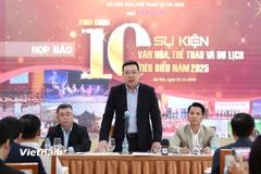 Thực hiện chỉ đạo của Bộ Văn hóa, Thể thao và Du lịch, Báo Văn Hóa tổ chức Họp báo bình chọn 10 sự kiện Văn hóa, Thể thao và Du lịch tiêu biểu năm 2025. (Ảnh: Trần Huấn)