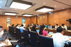 Các đại biểu thảo luận tại tổ, trong khuôn khổ Kỳ họp không thường lệ thứ nhất, Quốc hội khóa XVI. (Ảnh: PV/Vietnam+)