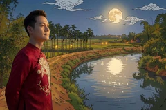 AnhHI Thanh Cường "xuyên không" vào không gian di sản Quan họ, Hội Lim, tranh Đông Hồ. (Ảnh: NVCC)