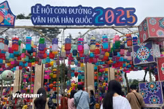 Lễ hội văn hóa Hàn Quốc thu hút đông đảo người dân Việt Nam tham gia. (Ảnh: PV/Vietnam+)