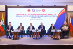 Đại biểu dự Hội thảo ASEAN-Anh kỷ niệm 5 năm thiết lập quan hệ Đối tác Đối thoại. (Ảnh: Văn Điệp/TTXVN)