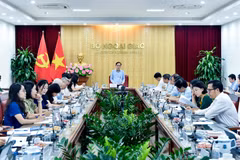 Cuộc họp đánh dấu bước chuyển trong phương thức quản trị việc thực hiện các cam kết, thỏa thuận quốc tế theo hướng thường xuyên, liên ngành, có theo dõi tiến độ, đánh giá kết quả và kịp thời tháo gỡ vướng mắc. (Ảnh: Quang Hòa)