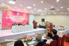 Quang cảnh Đại hội Hiệp hội Sáng tạo và Bản quyền tác giả Việt Nam. (Ảnh: Minh Thu/Vietnam+)
