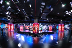 Game Việt có một không gian trải nghiệm, quảng bá tại khu vực 12 ngành công nghiệp văn hóa, Triển lãm Thành tựu đất nước. (Ảnh: PV/Vietnam+)