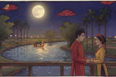 Hình ảnh thơ mộng do AI tạo ra trong MV "Thương câu dân ca."