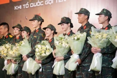 Chương trình quy tụ dàn nghệ sỹ đông đảo. (Ảnh: PV/Vietnam+)