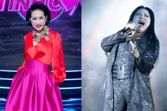 Danh ca Ý Lan và 'Nữ hoàng Rock' Ngọc Ánh sẽ tham gia 'cầm cân nảy mực'. (Ảnh: CTV/Vietnam+)