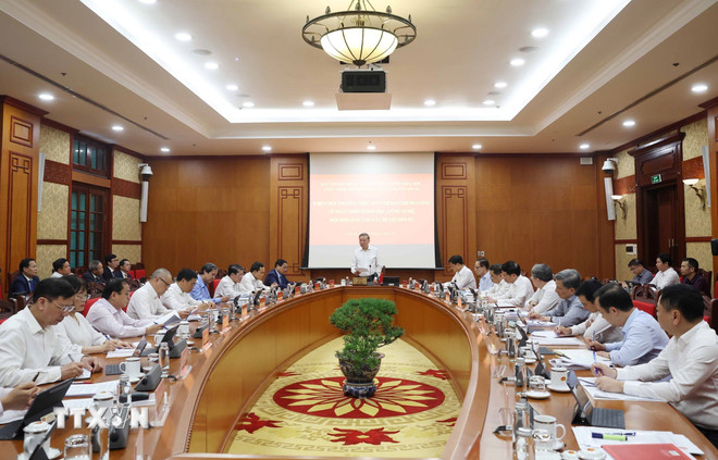 Tổng Bí thư Tô Lâm phát biểu. (Ảnh: Thống Nhất/TTXVN) ttxvn-tong-bi-thu-chu-tri-hop-thuong-truc-ban-chi-dao-trung-uong-ve-phat-trien-khoa-hoc-cong-nghe-29-4.jpg