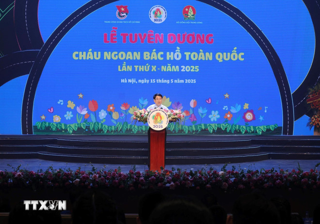Chủ tịch nước Lương Cường phát biểu. (Ảnh: Lâm Khánh/TTXVN)