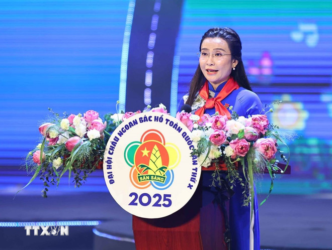 Những thiếu nhi tiêu biểu sẽ là những “sứ giả” truyền cảm hứng tích cực cho thế hệ trẻ Việt Nam ttxvn-dai-hoi-chau-ngoan-bac-ho-toan-quoc-lan-thu-x-nam-2025-4.jpg