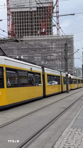 Đường phố tại thủ đô Berlin của Đức. (Ảnh: Thùy Linh/TTXVN)