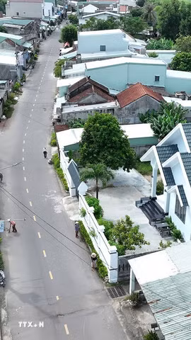 Đường giao thông nông thôn ở xã Tuy Phước Bắc, tỉnh Gia Lai (mới), xã Tuy Phước Bắc là 1 trong 3 xã đạt chuẩn Nông thôn mới nâng cao sau hợp nhất. (Ảnh: Vũ Sinh/TTXVN)