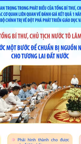 Giáo dục phải đi trước một bước để chuẩn bị cho tương lai đất nước