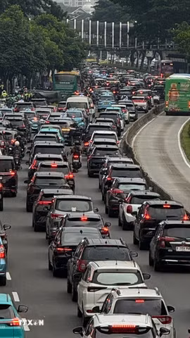 Đường phố tại Jakarta, Indonesia. (Ảnh: Đỗ Quyên/TTXVN)