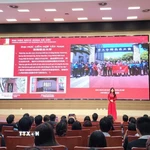 Quang cảnh Diễn đàn thanh niên Trung Quốc - Việt Nam: “Kế thừa nguồn gen đỏ”. (Ảnh: Chu Thanh Vân/TTXVN)