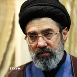 Lãnh tụ tối cao mới được bầu của Iran Mojtaba Khamenei. (Ảnh: Anadolu Agency/TTXVN)