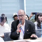 Ông Pallab Sengupta, Chủ tịch Hội đồng Hòa bình Thế giới. (Ảnh: Xuân Khu/TTXVN)