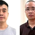 Bị cáo Hoàng Quang Thịnh (trái) và La Khắc Minh.