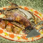 Ngỗng quay nhồi kiều mạch. (Nguồn: Moscow Times)