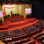 Quang cảnh phiên khai mạc Đại hội XIV của Đảng. (Ảnh: TTXVN)