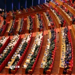 Quang cảnh phiên khai mạc Đại hội XIV của Đảng. (Ảnh: TTXVN)