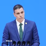 Thủ tướng Tây Ban Nha Pedro Sanchez. (Ảnh: Kyodo/TTXVN)