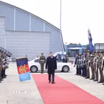 Lễ tiễn Tổng Bí thư, Chủ tịch nước Tô Lâm tại sân bay quốc tế Canberra. (Ảnh: Thống Nhất/TTXVN)