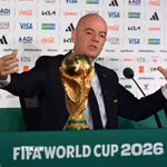 Chủ tịch FIFA Gianni Infantino trong cuộc họp báo trước lễ khai mạc World Cup 2026 tại Mexico. (Nguồn: THX/TTXVN)
