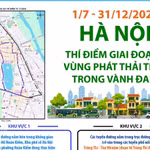 Vùng phát thải thấp Hà Nội thực hiện thí điểm từ 1/7-31/12