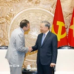 Tổng Bí thư Tô Lâm tiếp ông Scott Strazik, Chủ tịch kiêm Tổng Giám đốc điều hành Tập đoàn GE Vernova. (Ảnh: Thống Nhất/TTXVN)