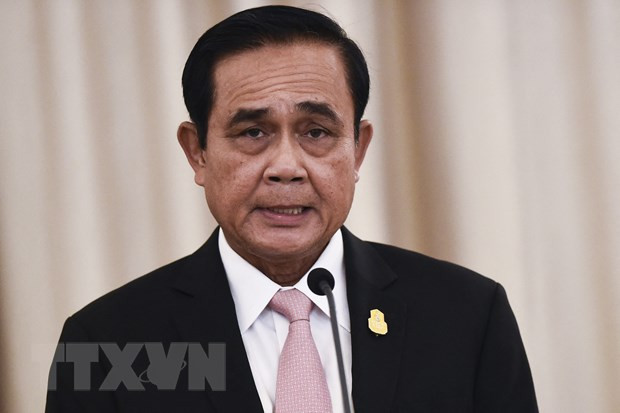 Thủ tướng Thái Lan Prayut Chan-o-cha. (Ảnh: AFP/TTXVN) Thủ tướng Prayut kêu gọi đoàn thể thao Thái Lan thể hiện sự thân thiện ảnh 1
