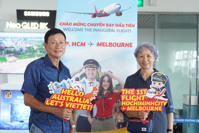 Vietjet tiên phong mở đường bay thẳng tới thị trường Australia với giá hợp lý, dịch vụ đa dạng, đáp ứng nhu cầu đi lại của người dân 2 nước. (Ảnh: Quang Nguyễn/Vietnam+) Vietjet hướng đến trở thành hãng hàng không công nghệ và tiêu dùng ảnh 4