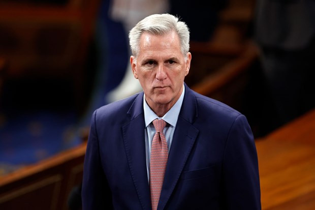 Chủ tịch Hạ viện Mỹ Kevin McCarthy. (Nguồn: AFP/Getty Images) Hạ viện Mỹ gia tăng sức ép lên Nhà Trắng trong vấn đề trần nợ ảnh 1