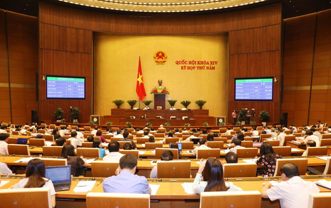 Quốc hội biểu quyết thông qua dự thảo Luật Quốc phòng sửa đổi ảnh 1